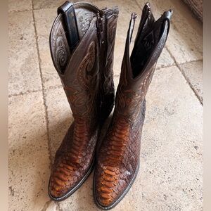 Circle G Genuine Python Skin boots size 11!